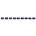 Double Viking glass bead Kaupang (Larvik, Norway), blue, 5 pieces