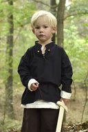 Chemise de pirate pour enfant, noir