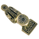 Rugknopbroche Gotland, 6e eeuw, brons
