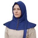 Capuche à boutons, fin du XIVe siècle, bleu
