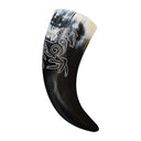 Drinking horn with Indo-European horse motif