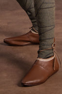 Normannische Schuhe, 1150–1350, braun