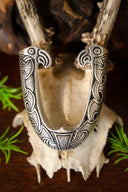 Puntera para vaina de espada vikinga Haithabu, plateada