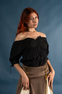 Blusa barroca Judyta, preta