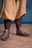 Owijacze na nogi Hredulf, brązowe, mieszanka wełny