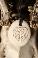 Pendant Celtic heart, stone