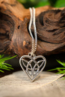 Anhänger keltisches Herz, Zinn