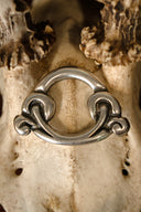 Birka ring för saxslida, försilvrad