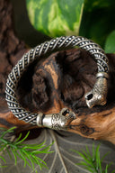 Bracelet viking d’Oseberg taille L, en bronze argenté