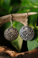 Viking earrings Birka, silvered bronze