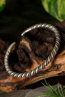 Wikińska bransoleta Hälsingland, posrebrzany brąz