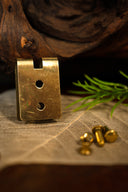 Gespplaatje 1.5 cm, brons