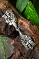Rusvik cloak clasp, silvered bronze