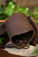 Lederarmband, braun, kurz, Größe L