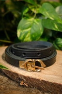 15. årh. bælte Warwick, sort, 151 cm