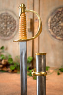 Sable del Ejército Confederado Guerra Civil Americana, semi-afilado