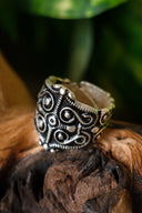 Gallisk La Tène ring, försilvrad brons