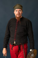 15th century arming doublet Bernhard, black