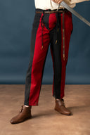 Landsknecht trousers Friedrich, red-black