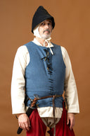 14th-15th Century Pourpoint, Wool, Blue