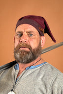 Vikingehue Toki, bordeauxrød