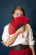 Korsetriem Bertholdin A met knoopmotief, bruin