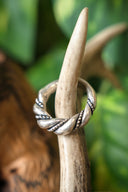 Bague Viking Birka, bronze argenté