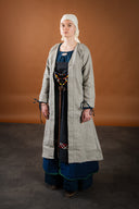 Birkamantel Aslaug, wolmix, grijs