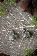 Earrings Gotland rock crystal M, silver-plated bronze