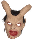 Masker Krampus met hoorns - vooraanzicht