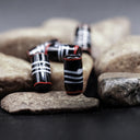 Viking glassperle Ribe (Danmark), sort, 5 stk