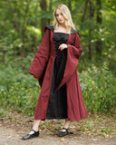 Medieval dress Ophelia, red-black