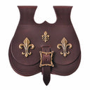 Njurväska Fleur-de-Lys, senmedeltida, brun