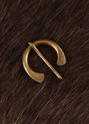 Small ring brooch Otto, brass