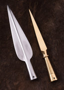 Spydspids og skaftkappe, græsk dory, semi-skarp