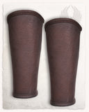 Borg Leather Bracers, forearm guards, brown