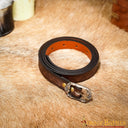 Leather belt Melian, 130 cm, brown