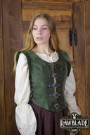 Julienne Leder Mieder, grün