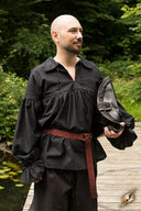 Piratskjorte Jack, sort