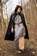 Embroidered cloak Terra, black
