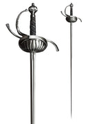Rapier met schelpvormige stootplaat, scherp