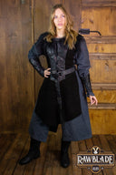 Raven Leather Jerkin, woman, black