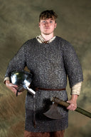 Hauberk, kółka okrągłe, nity okrągłe, 9 mm