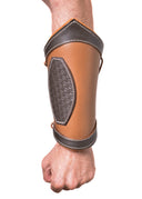 Brazales celtas de cuero Morrigan, protectores de antebrazo