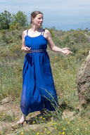 Goddess dress Thetis, royal blue