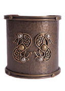 Keltisk armbånd med slangemotiver, messing