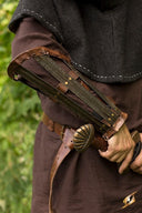 Germaanse bracers, onderarmbeschermers, gepatineerd, 1 mm