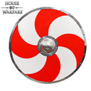 Wikińska tarcza z motywem słońca