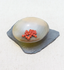 Glass beads, 10 pcs, red