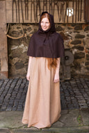 Chaperon Curt brun, mélange de laine, brun